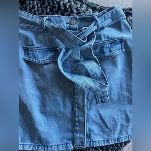 Jean mini Skirt